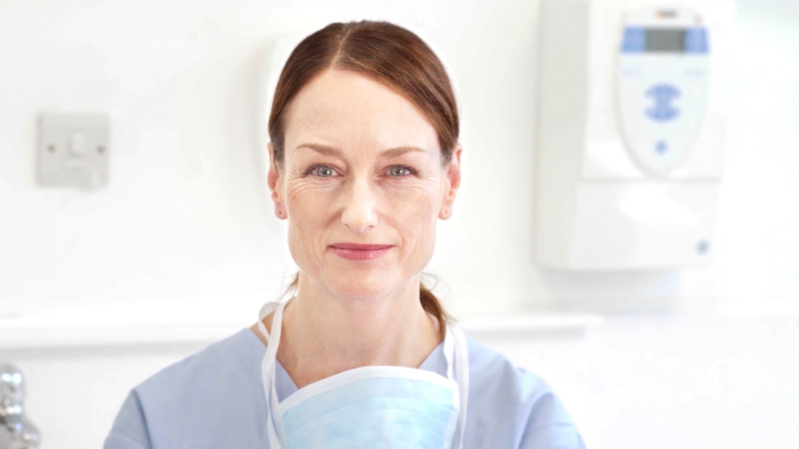 female dentist in the surgery